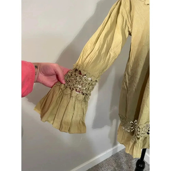 S.R. Fashion Flowy Bell Sleeve Bohemian Tunic Top‎ - Picture 3 of 11